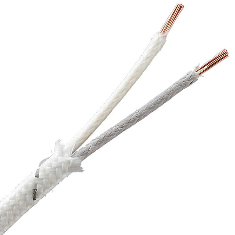 Fio de termopar plano de fibra de vidro NC de núcleo único